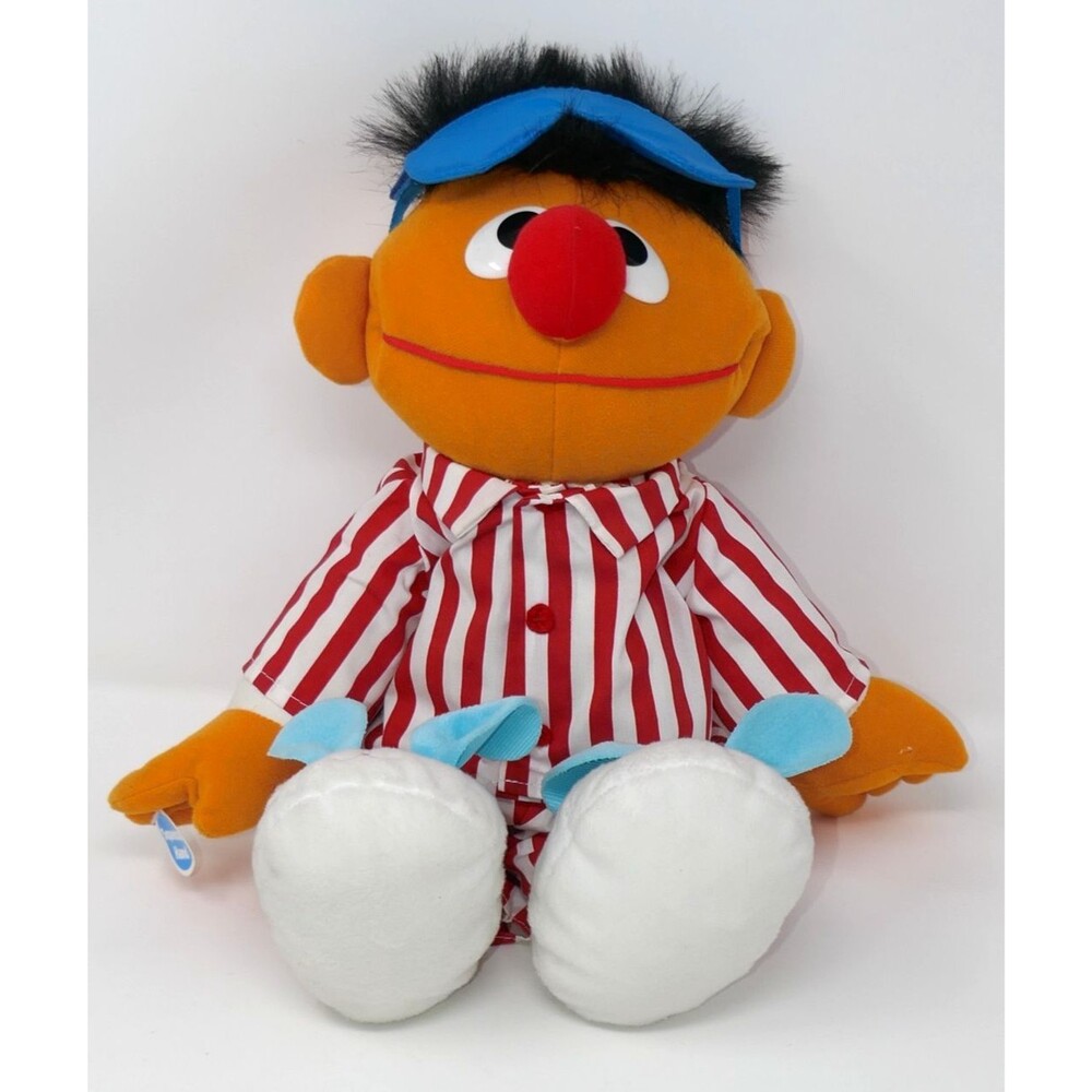 TYCO 1996 Sing and Snore Sesame Street Ernie Talking Doll Toy WORKS